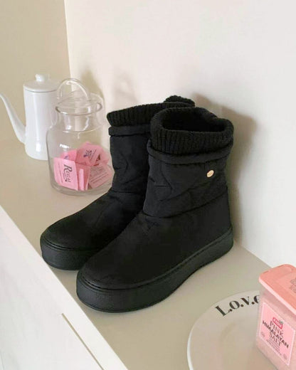 Black Down Booties