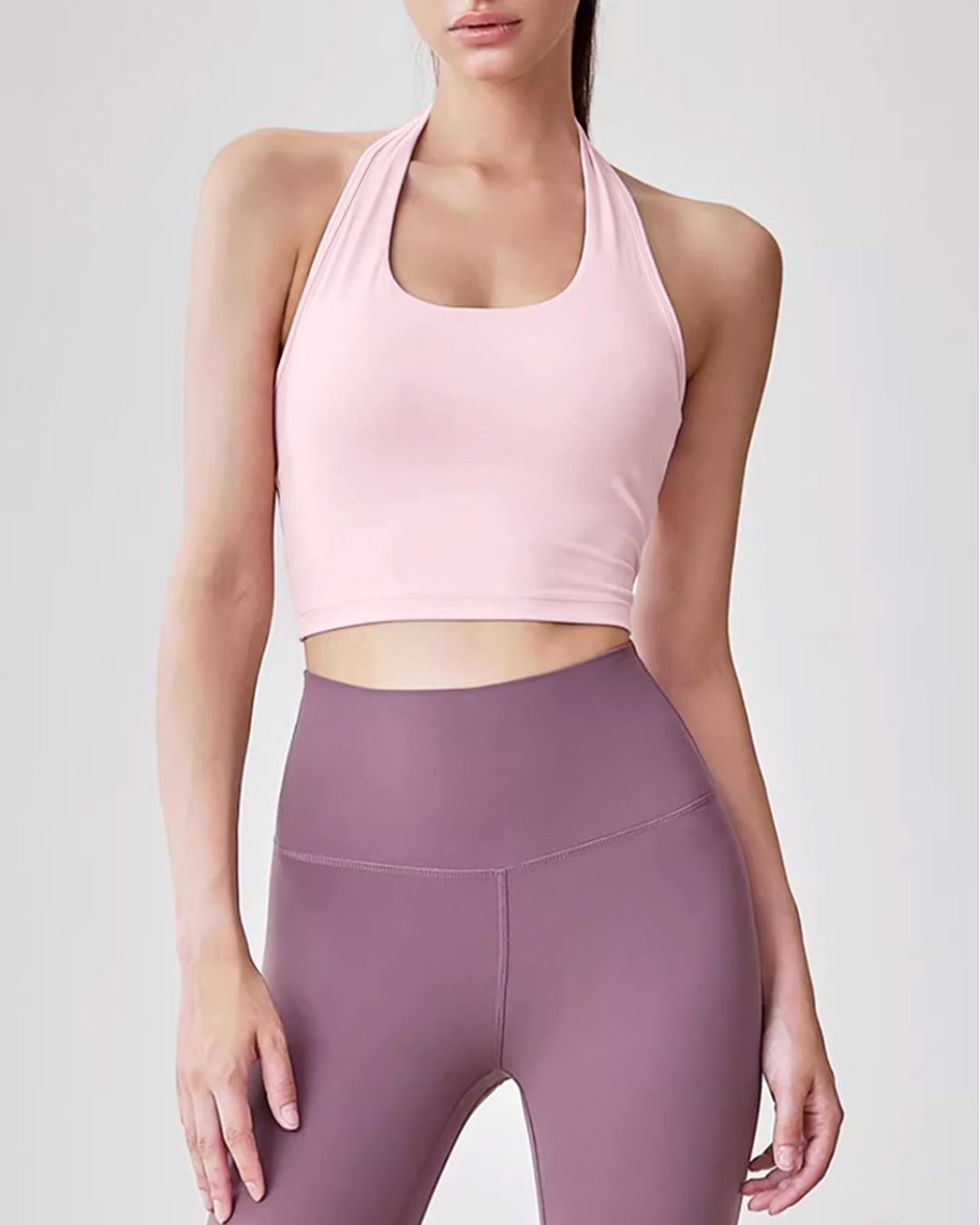 Double Tie Halter Neck Bra Top