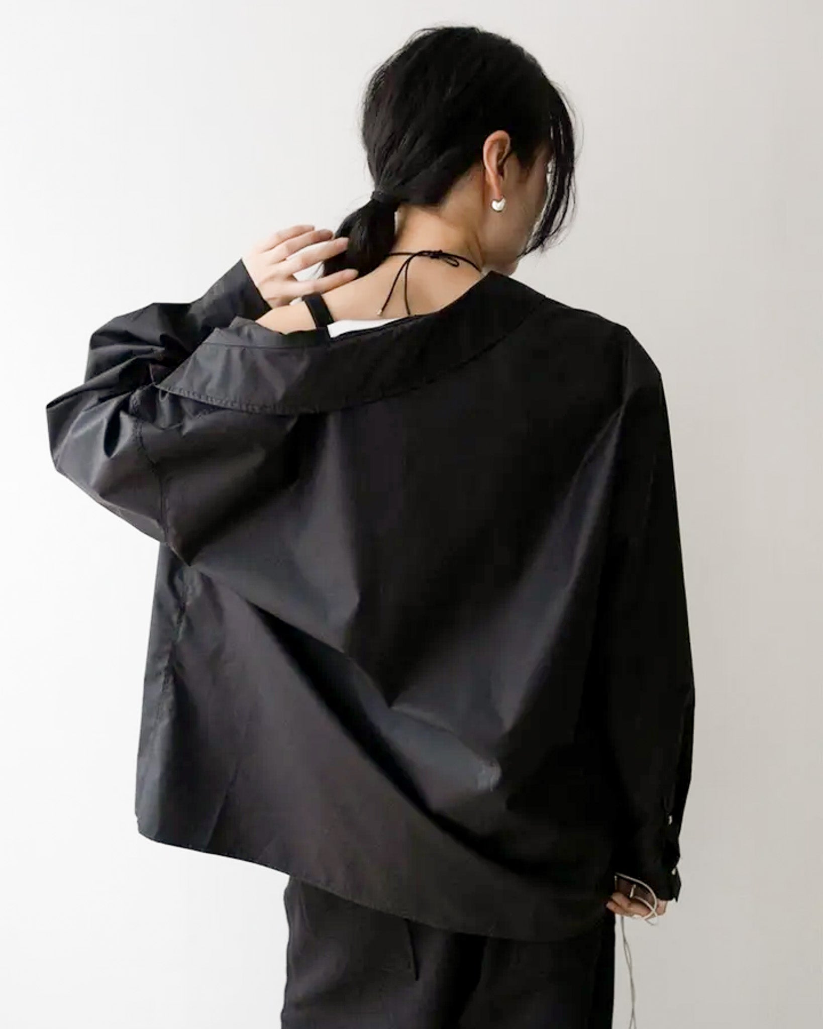 Oversized Drop Shoulder Layered Shirt