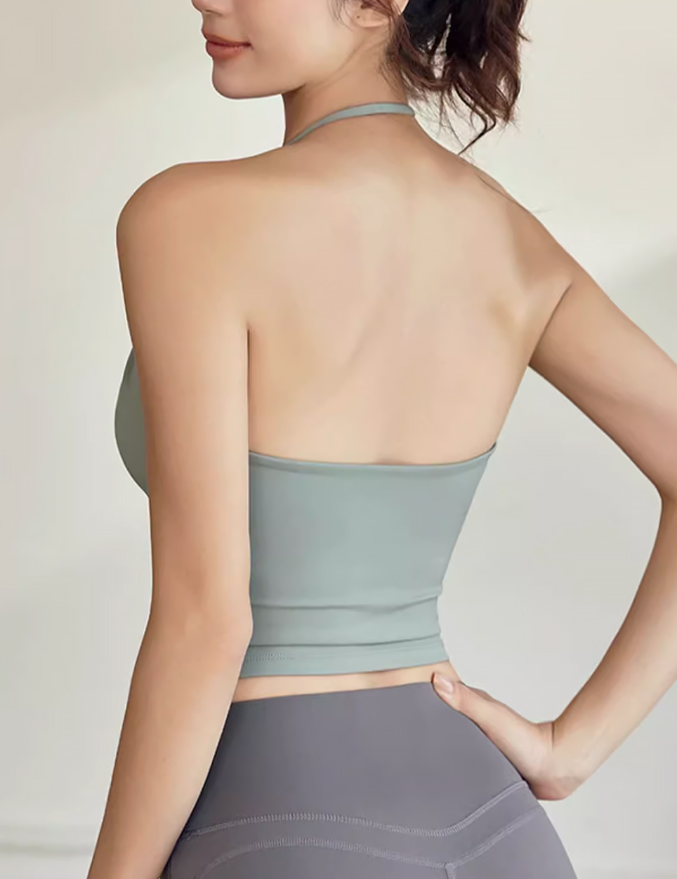 Eco Round Halter Bra Top