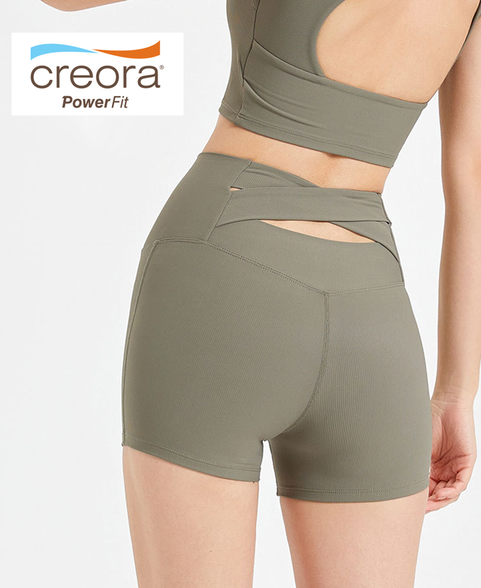 Back Cross Shorts Leggings