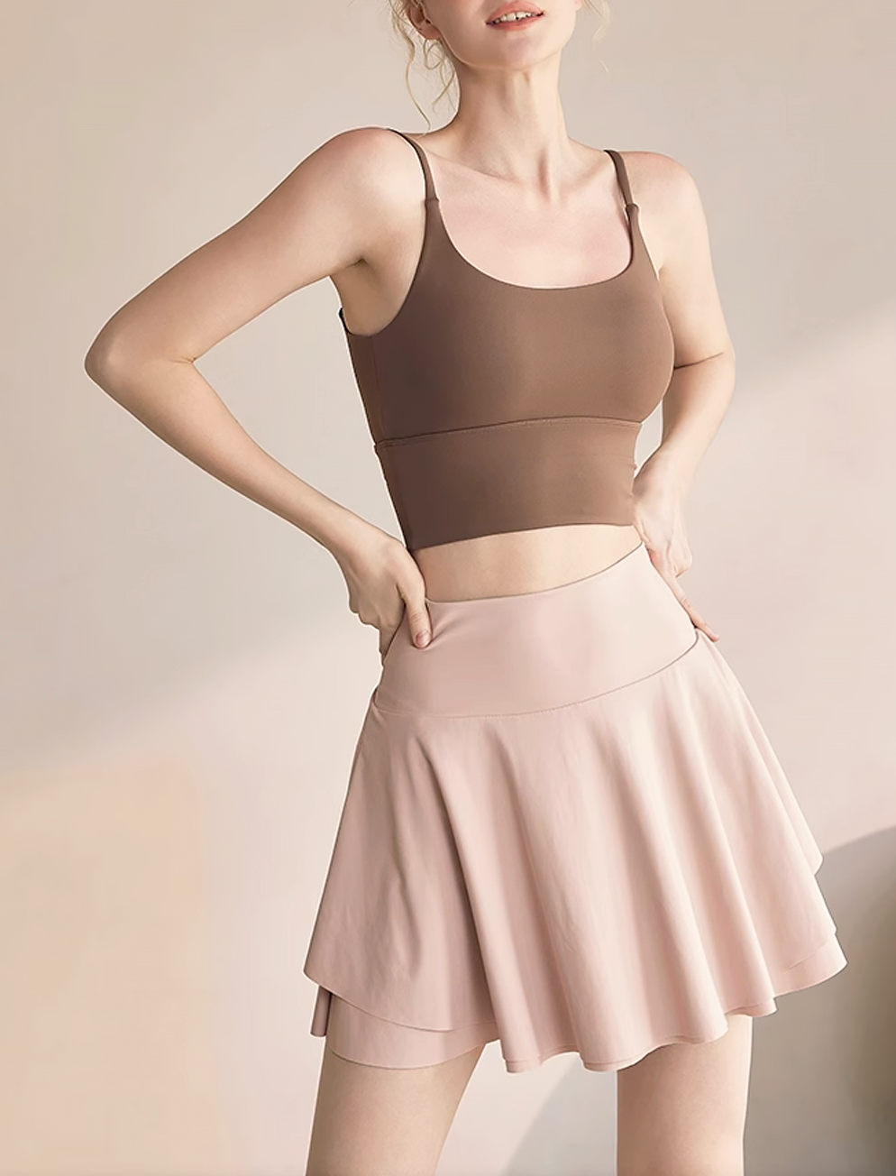 Coat Flare Wrinkle Skirt