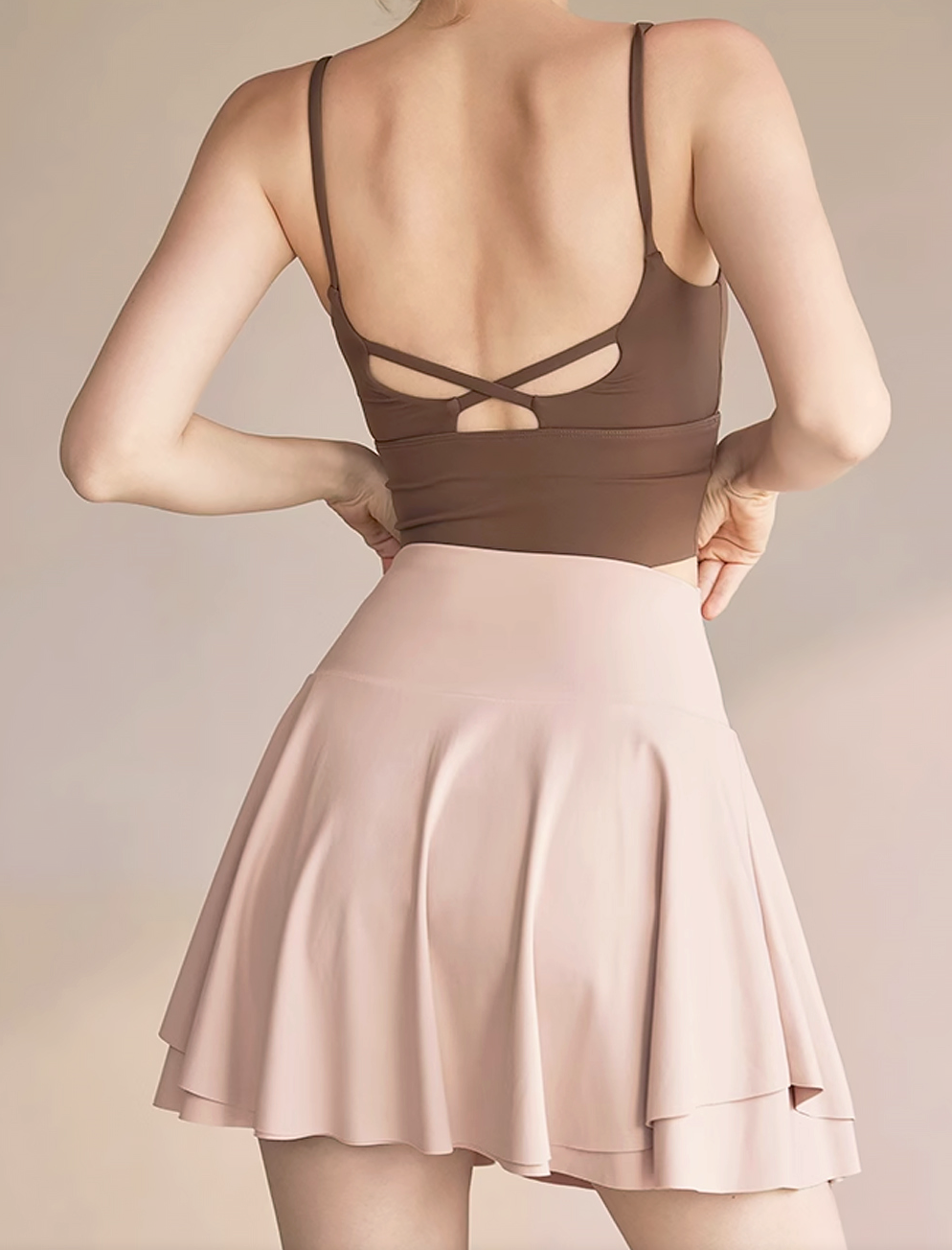 Coat Flare Wrinkle Skirt