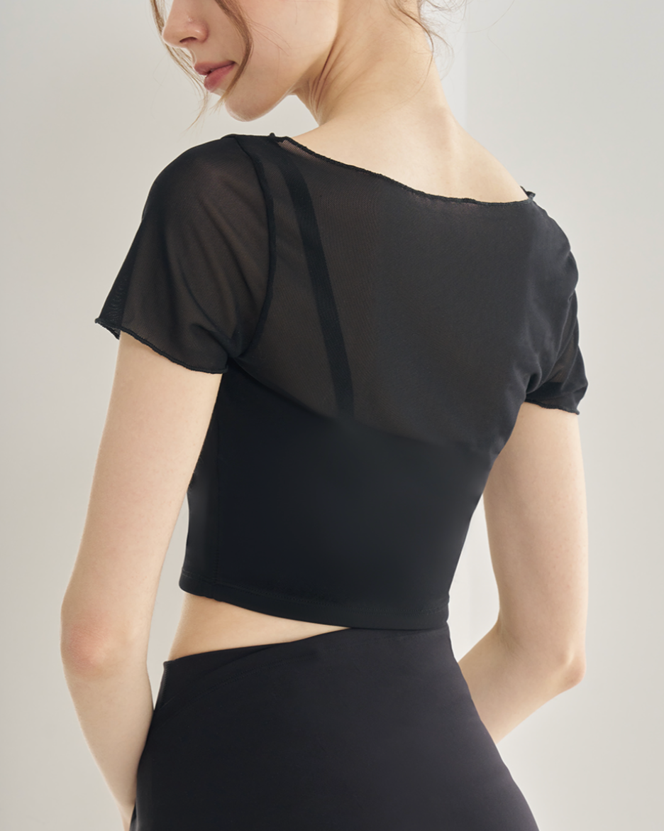 Rani Mesh Short Sleeve Top