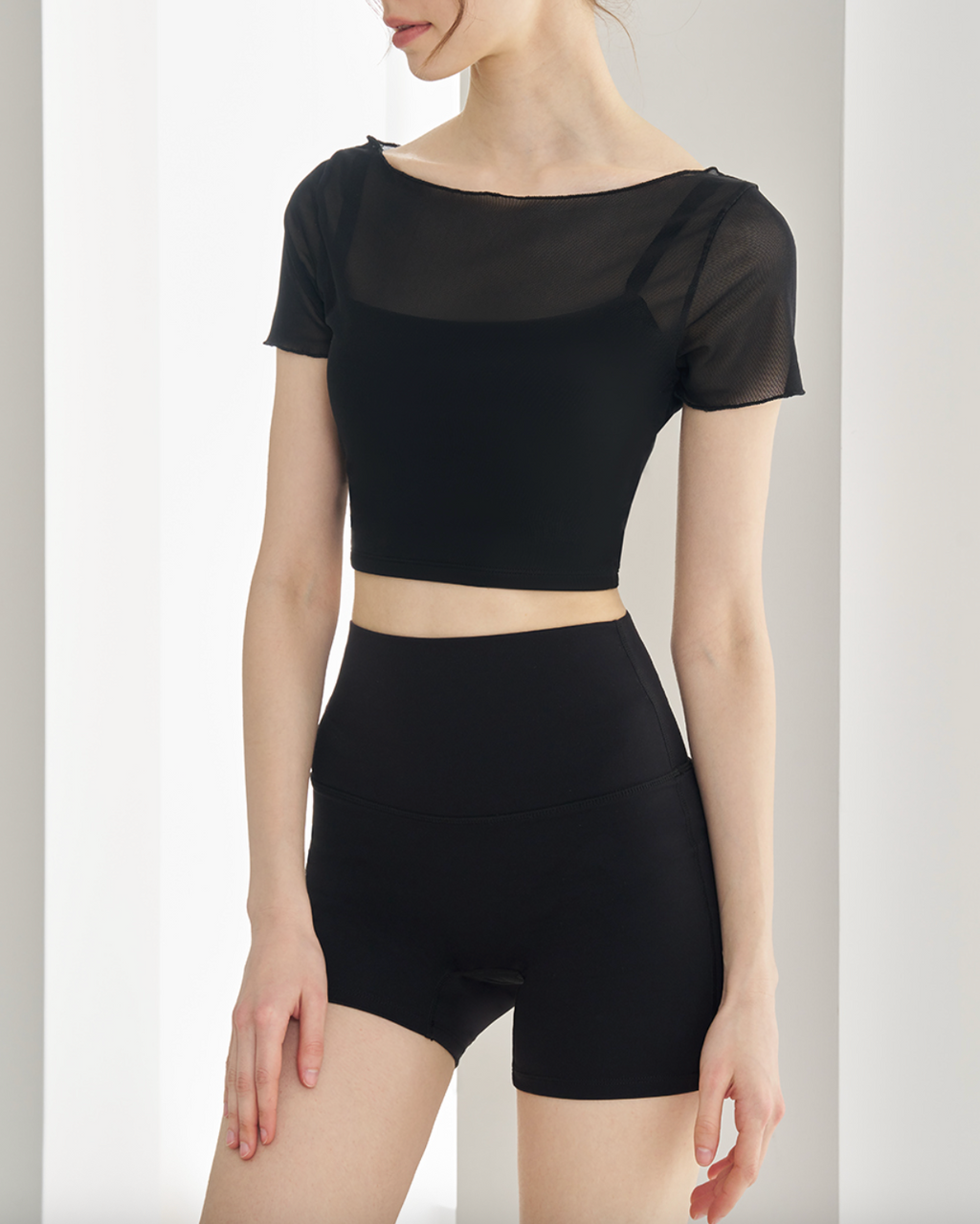 Rani Mesh Short Sleeve Top