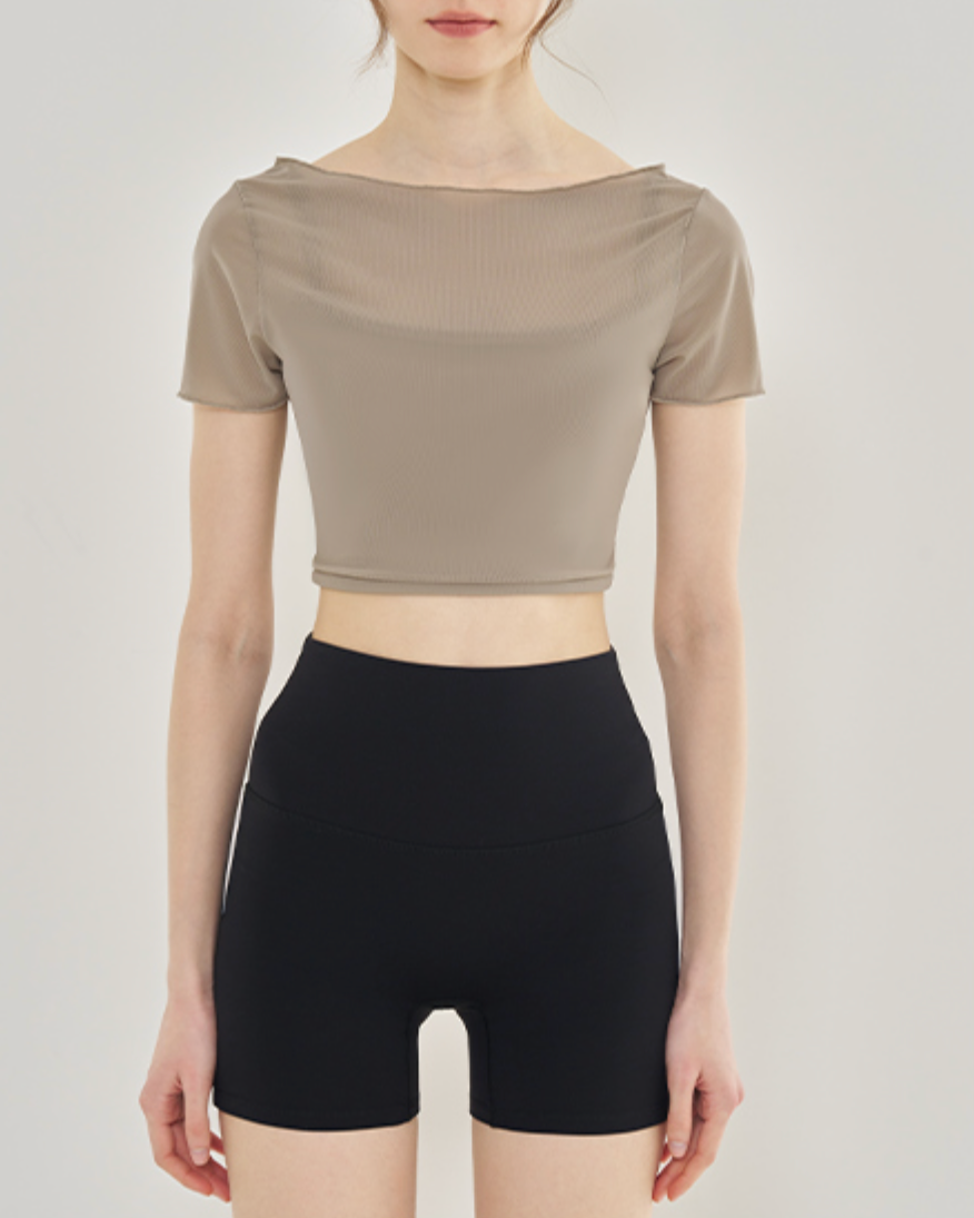 Rani Mesh Short Sleeve Top