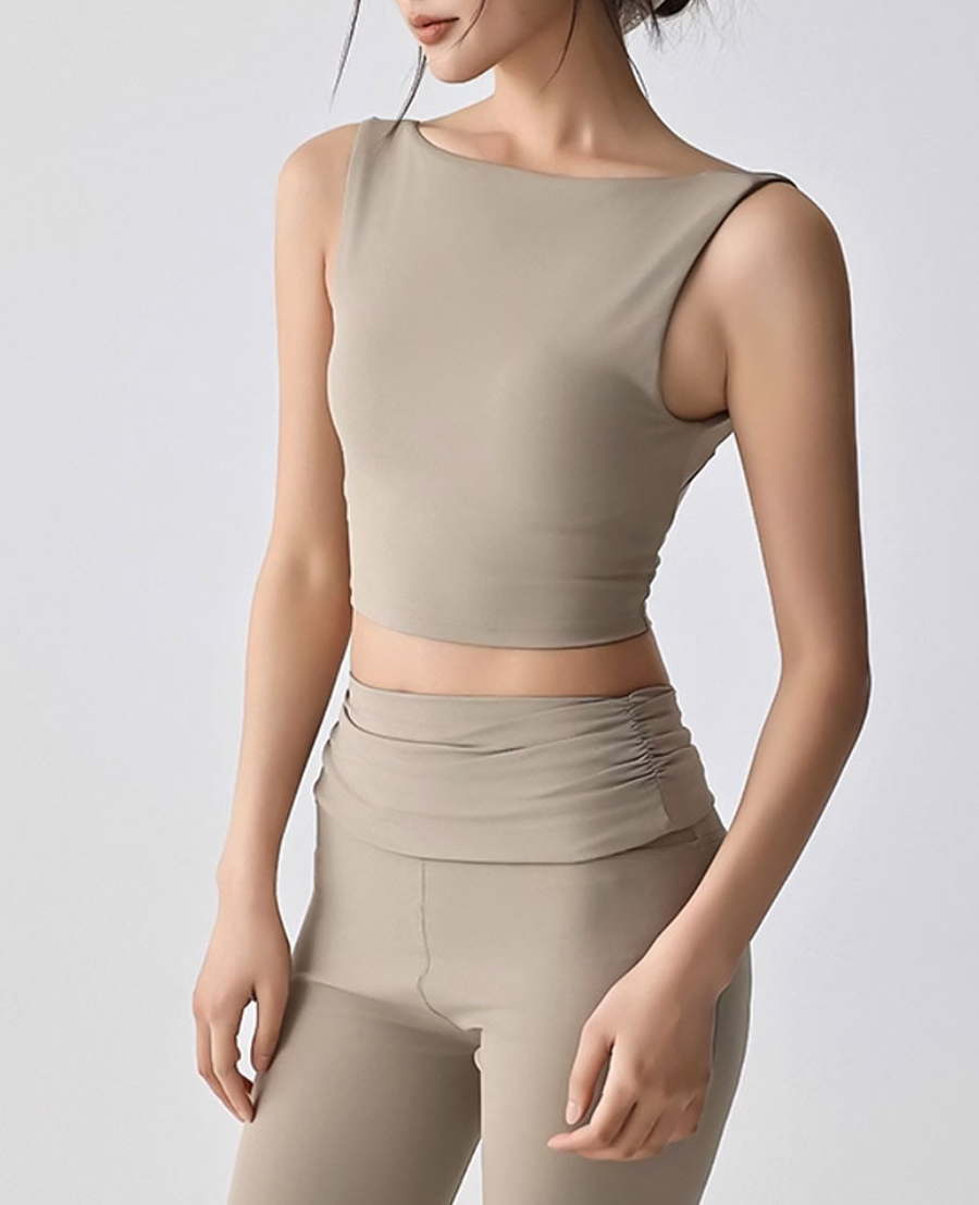 Bellis Open Back Sleeveless Top
