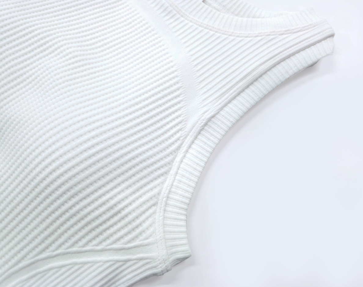Fold Waffle Bra Top