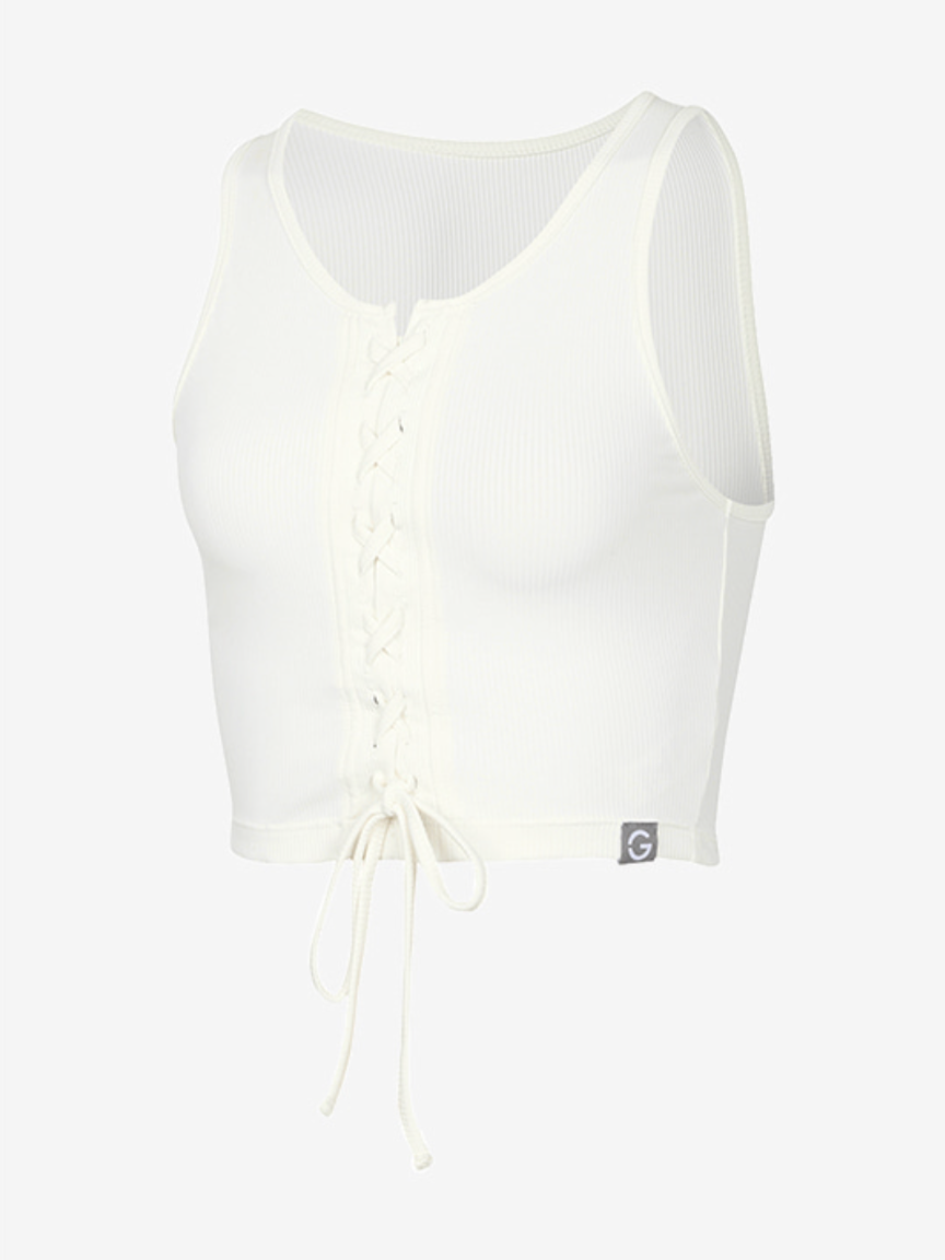 Elflex Rib Corset Crop Sleeveless