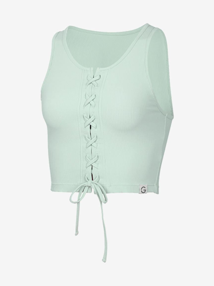 Elflex Rib Corset Crop Sleeveless