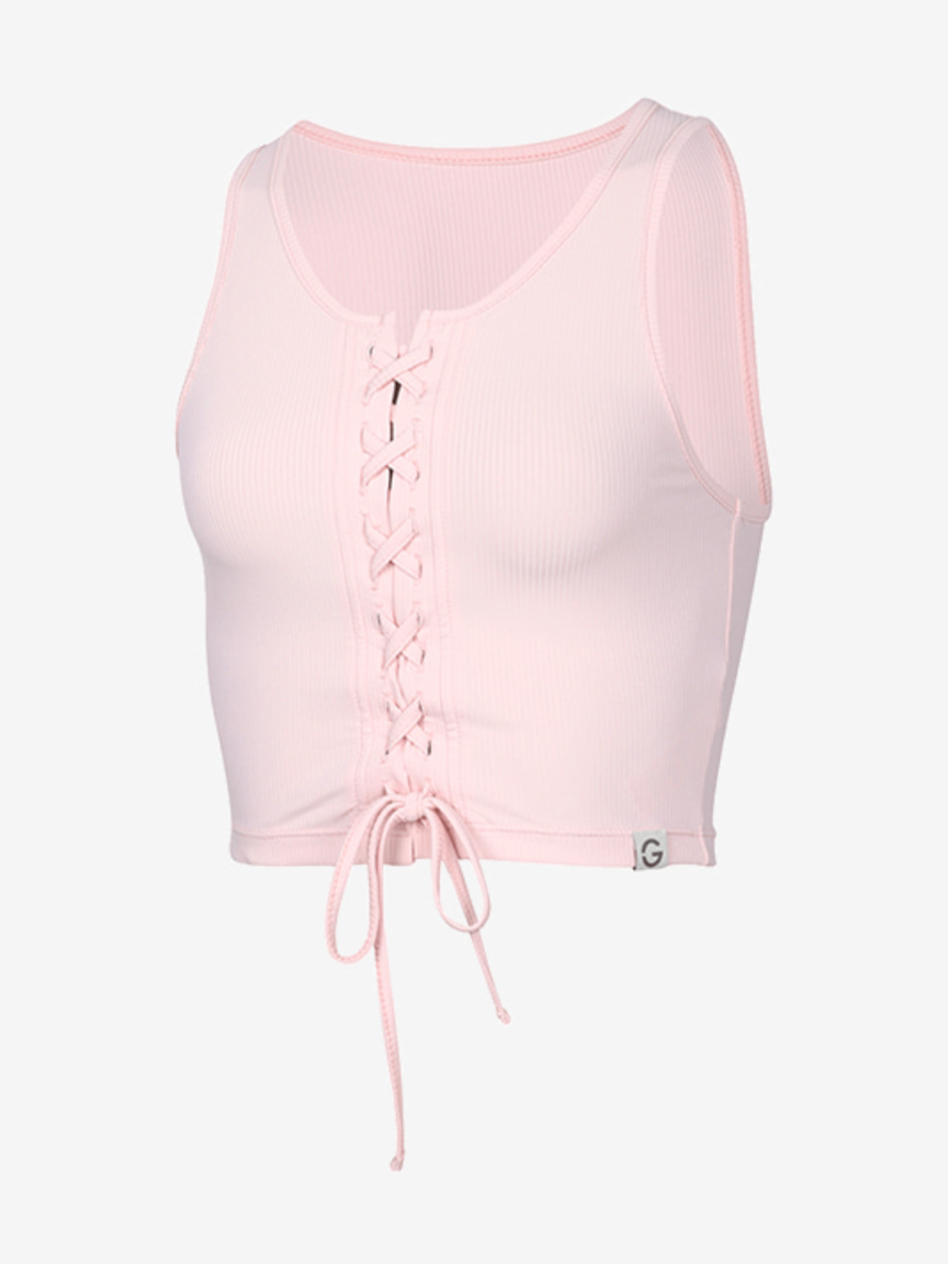 Elflex Rib Corset Crop Sleeveless