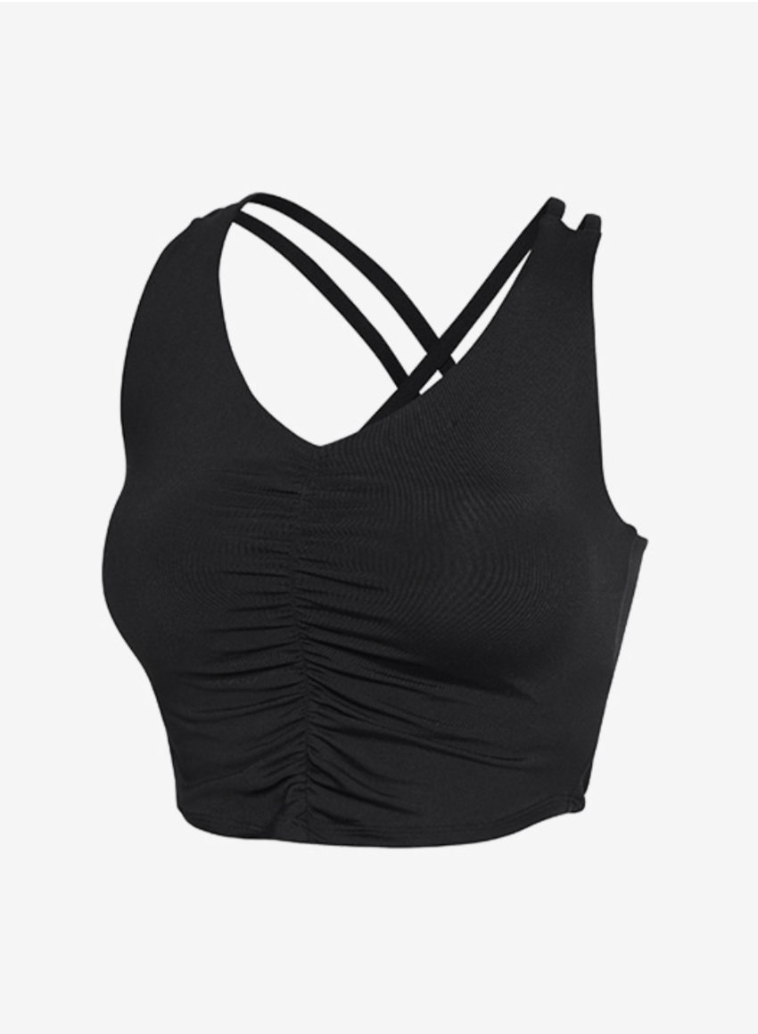 Elflex Back Twist Shirring Tank Top