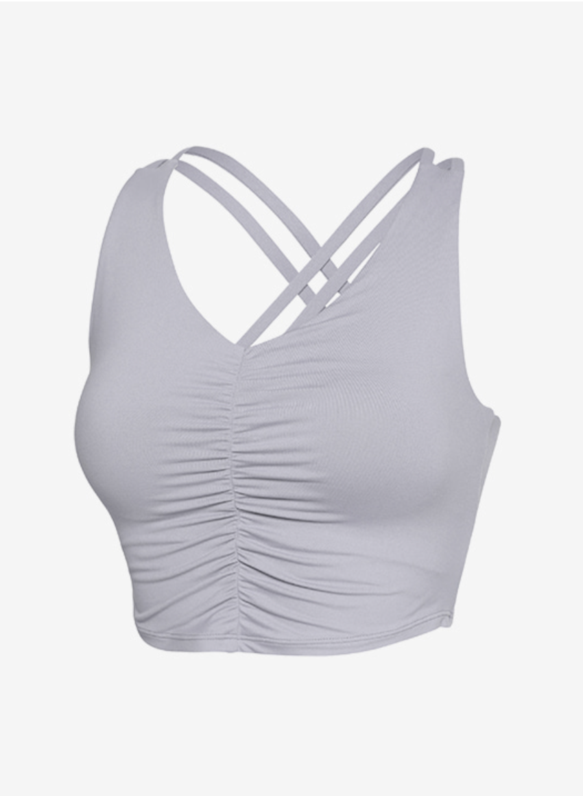Elflex Back Twist Shirring Tank Top