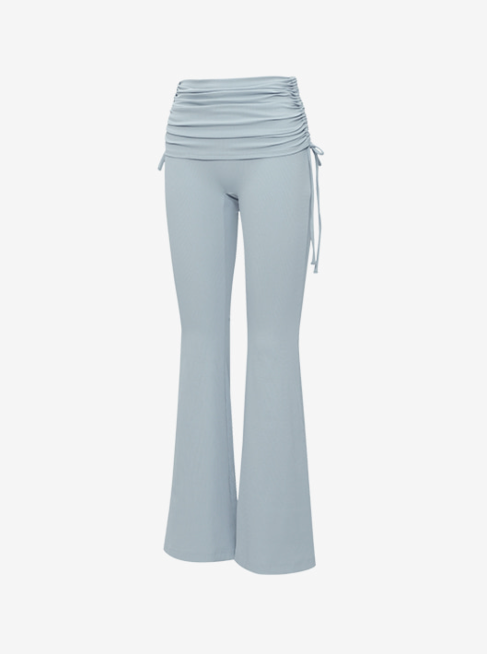 Elflex Rib Shirring Over Layered Bootcut Pants