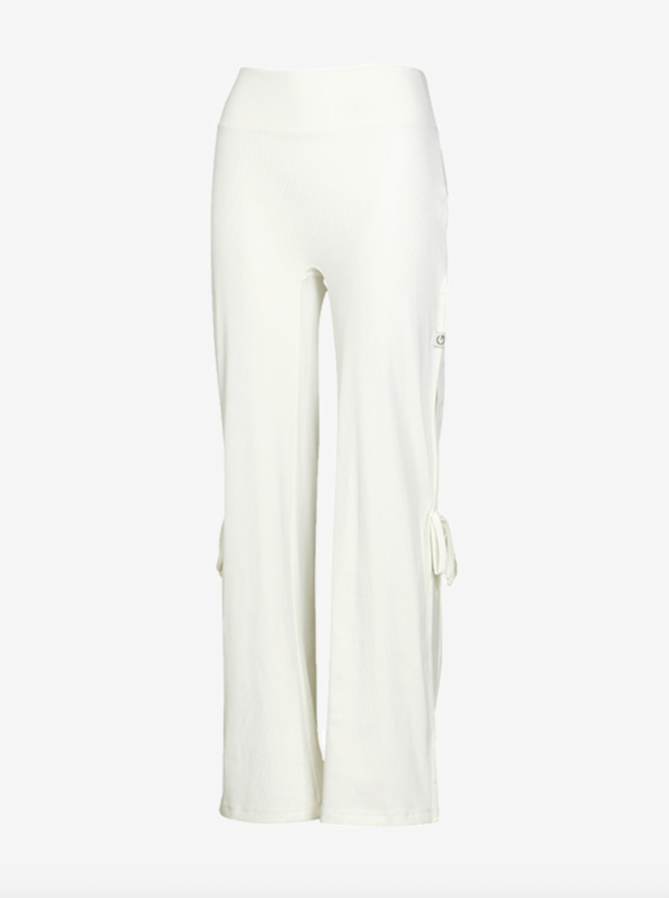 Elflex Rib Side Slit Wide Pants