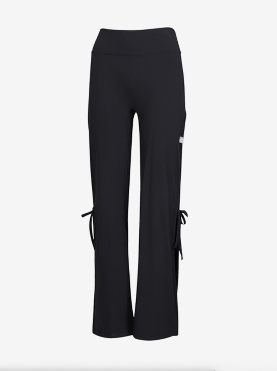 Elflex Rib Side Slit Wide Pants