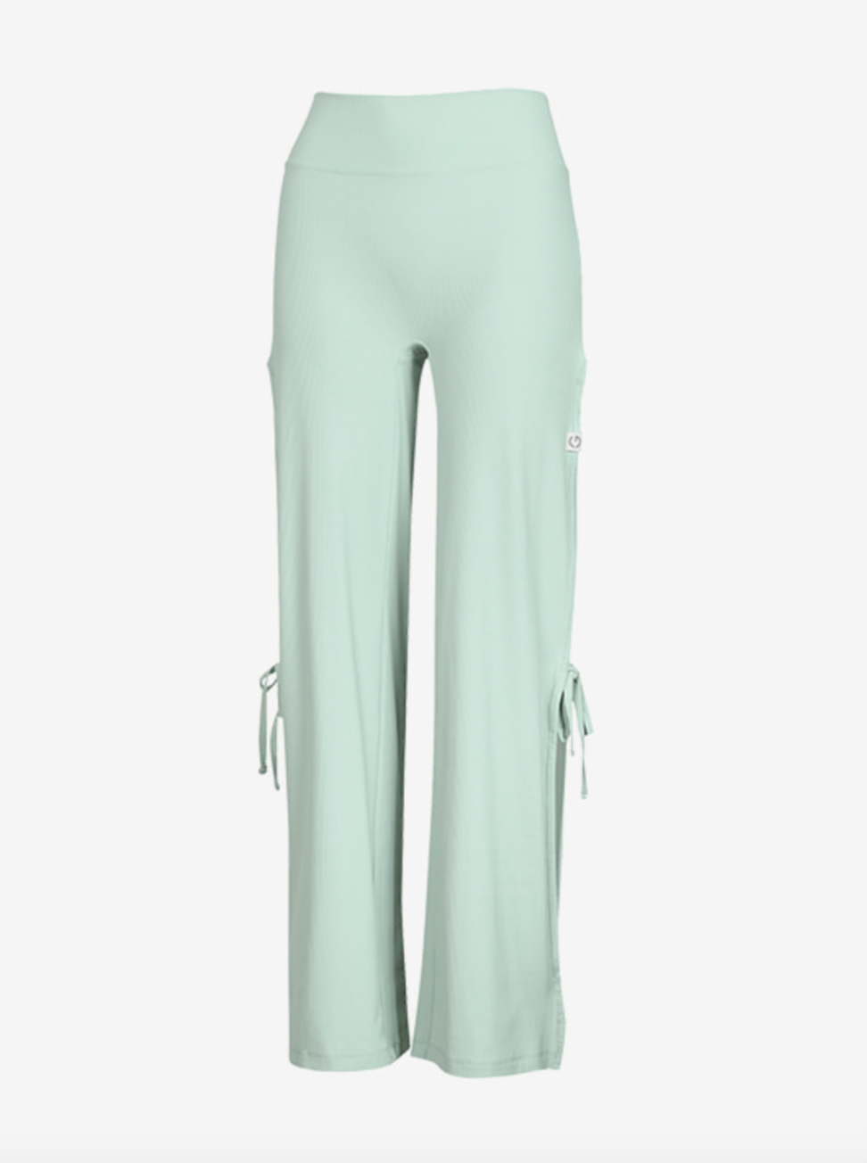 Elflex Rib Side Slit Wide Pants