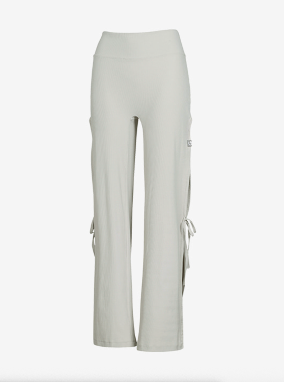 Elflex Rib Side Slit Wide Pants