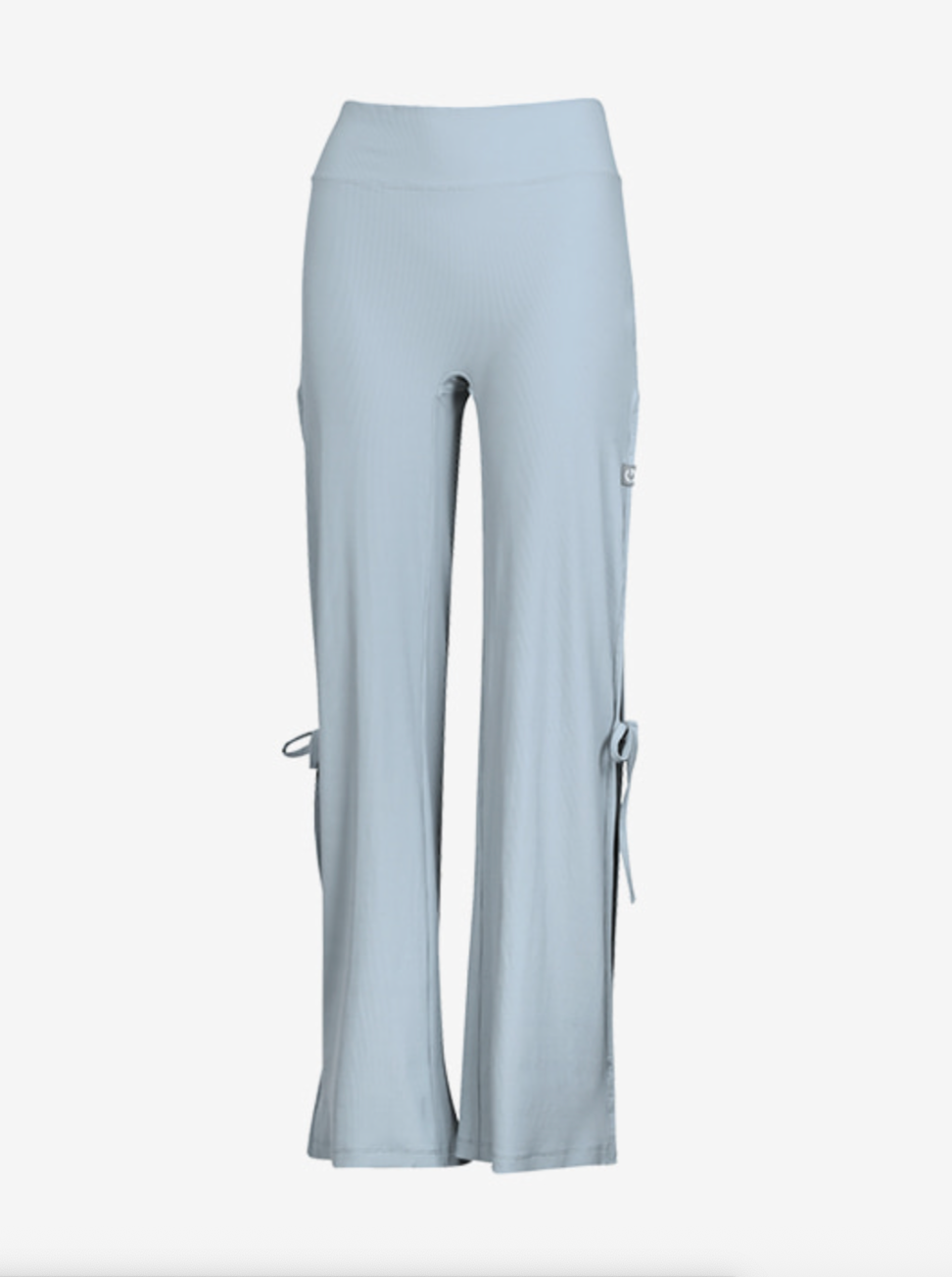 Elflex Rib Side Slit Wide Pants