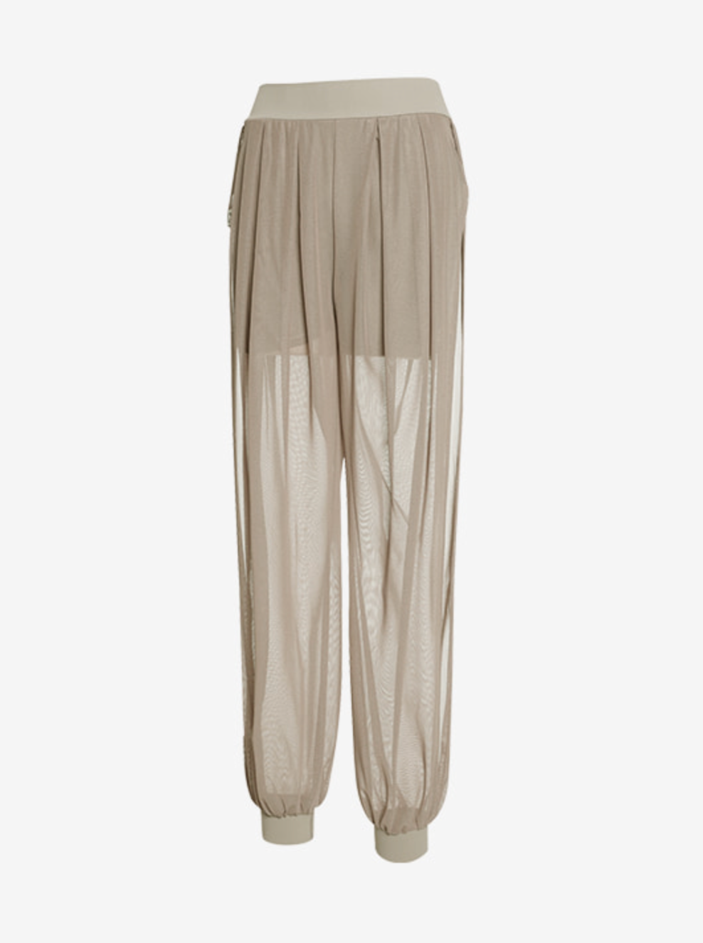 See-through Slit Harem Pants
