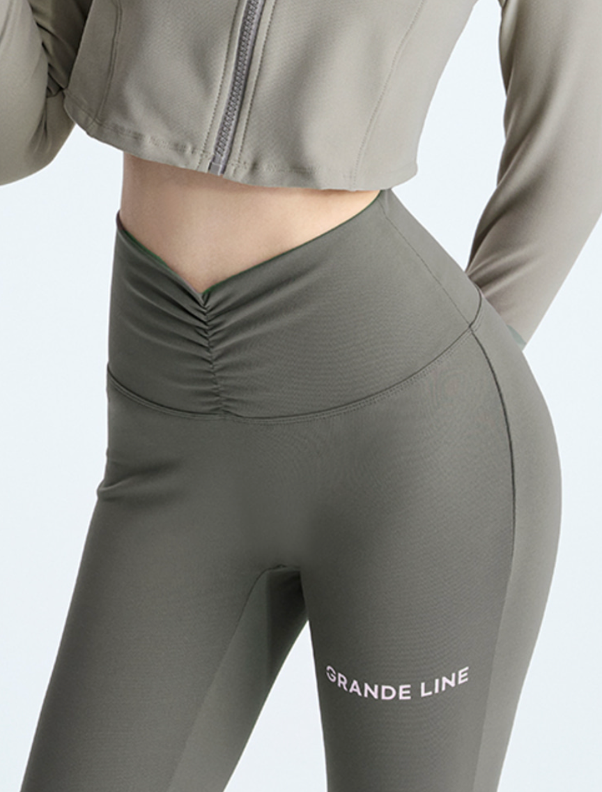 Eltouch shirring bootcut pants