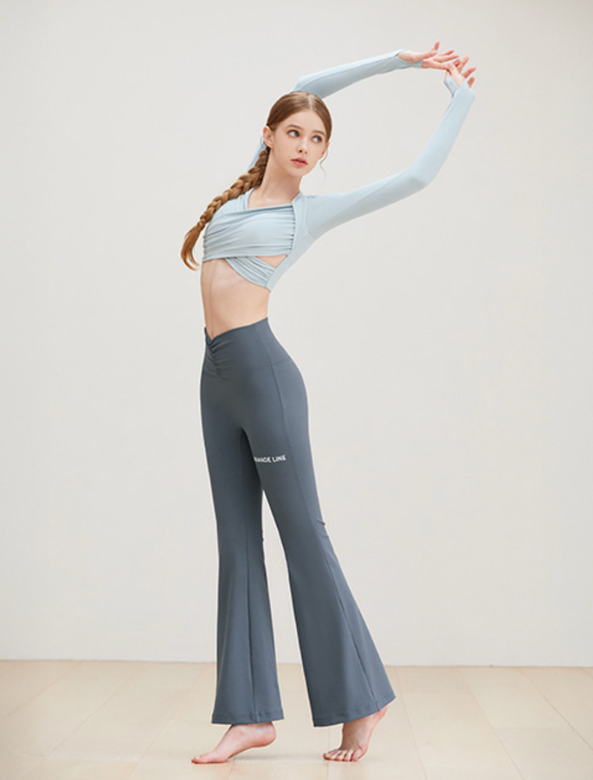 Eltouch shirring bootcut pants