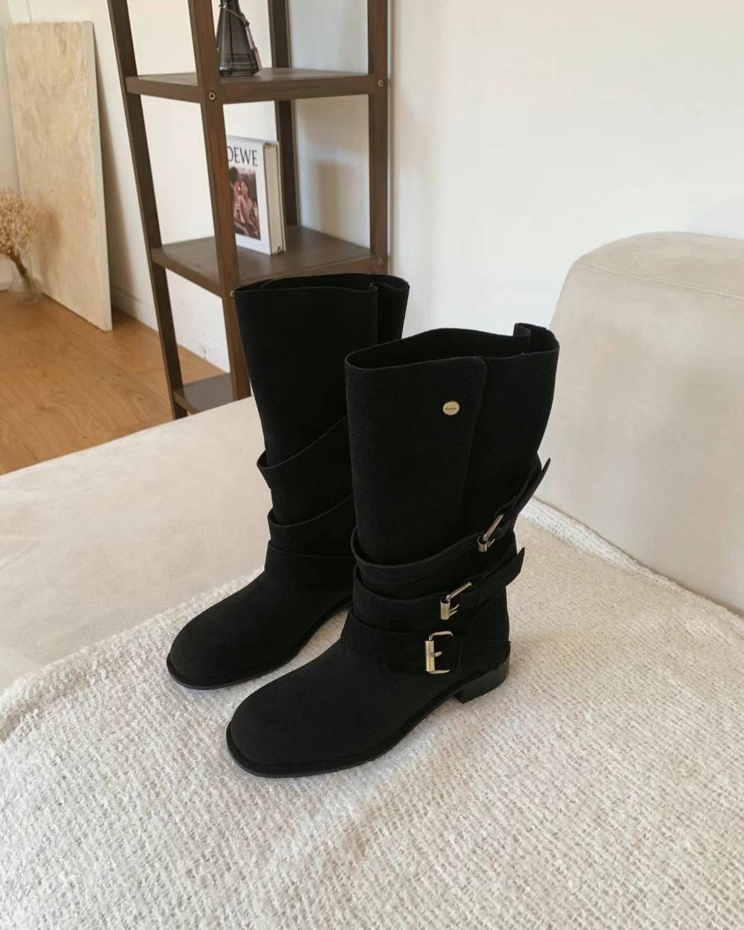 Black Suede Boots