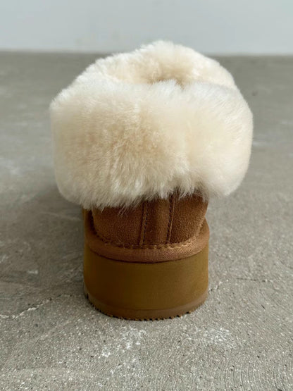 Calf Leather Wool Inner Booties