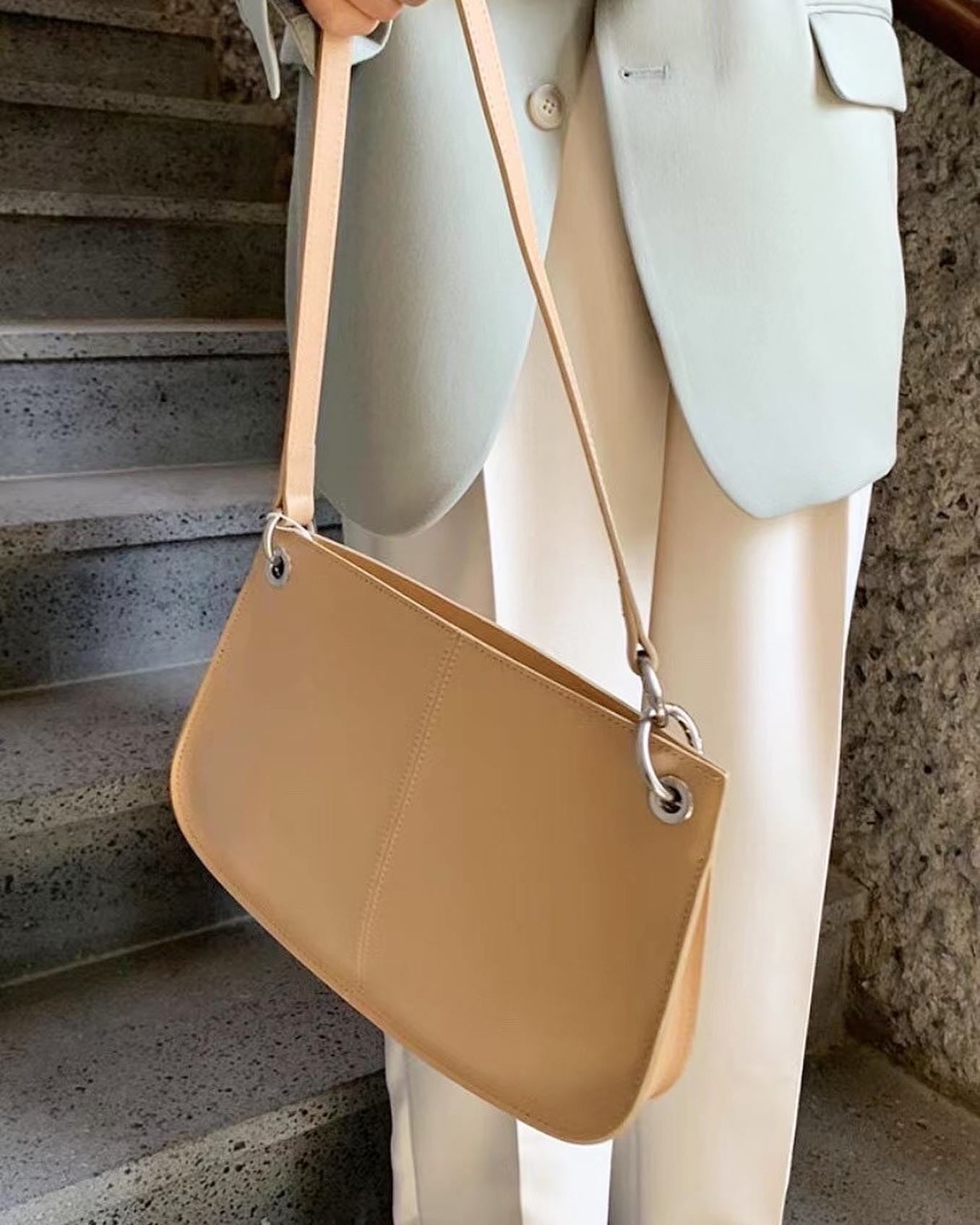 Calf Baguette Handbag