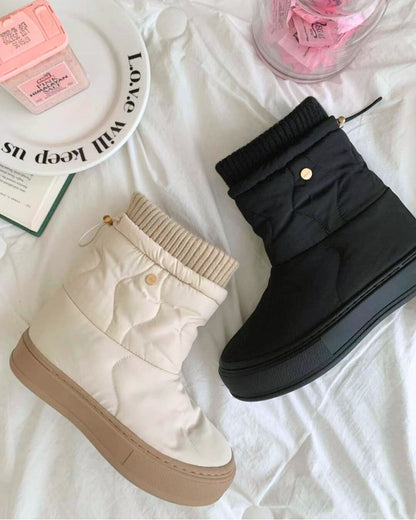 Black Down Booties