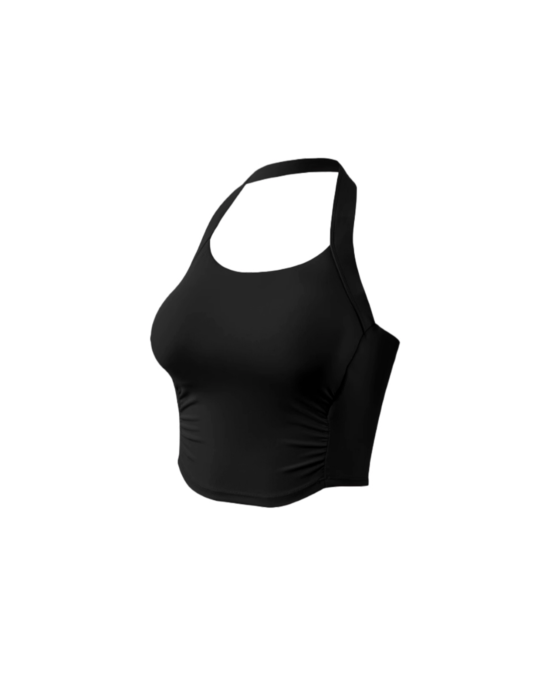 Triche Halter Shirring Bra Top