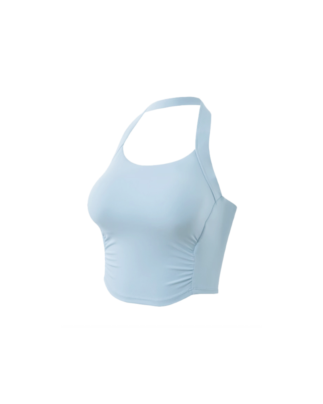 Triche Halter Shirring Bra Top