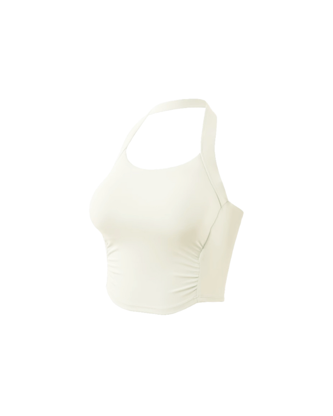 Triche Halter Shirring Bra Top