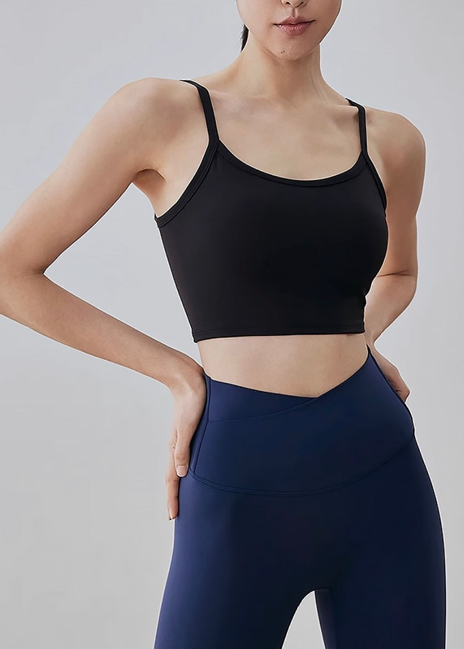 Rib Cross Bra Top