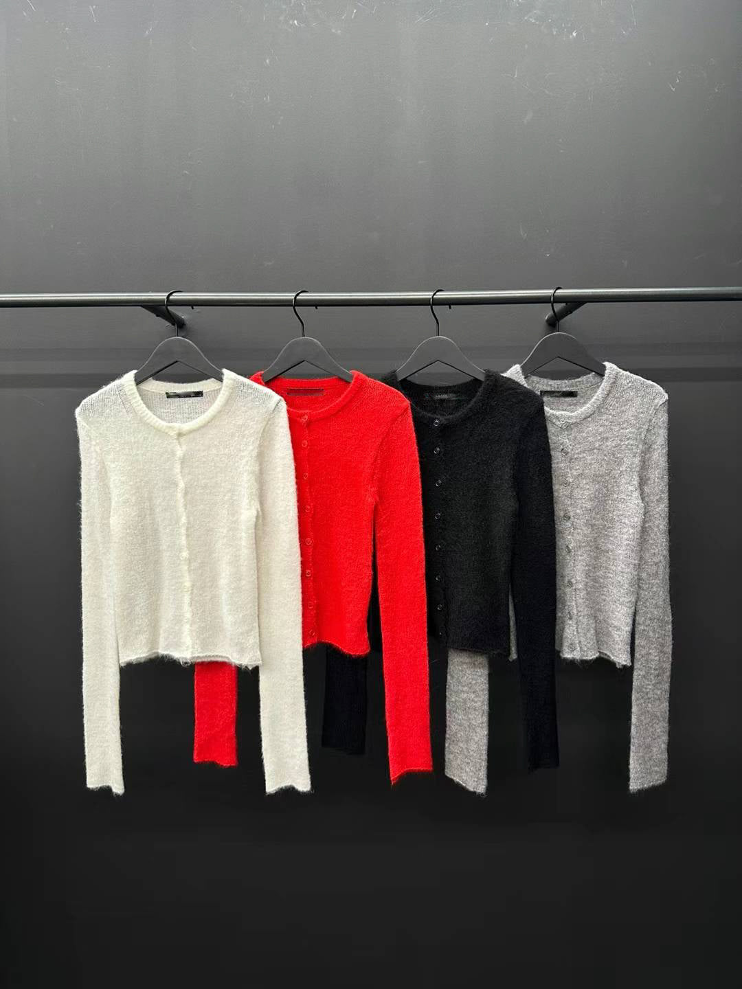 Mohair Round Cardigan