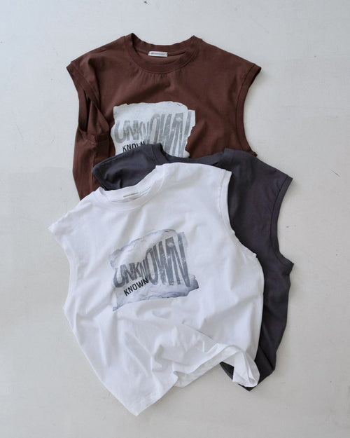 "UNKNOWN" Graphic Tank Tee