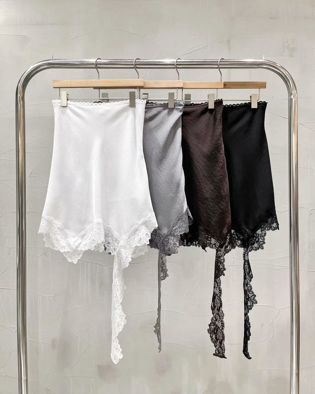 Romantic Lace Trim Skirt