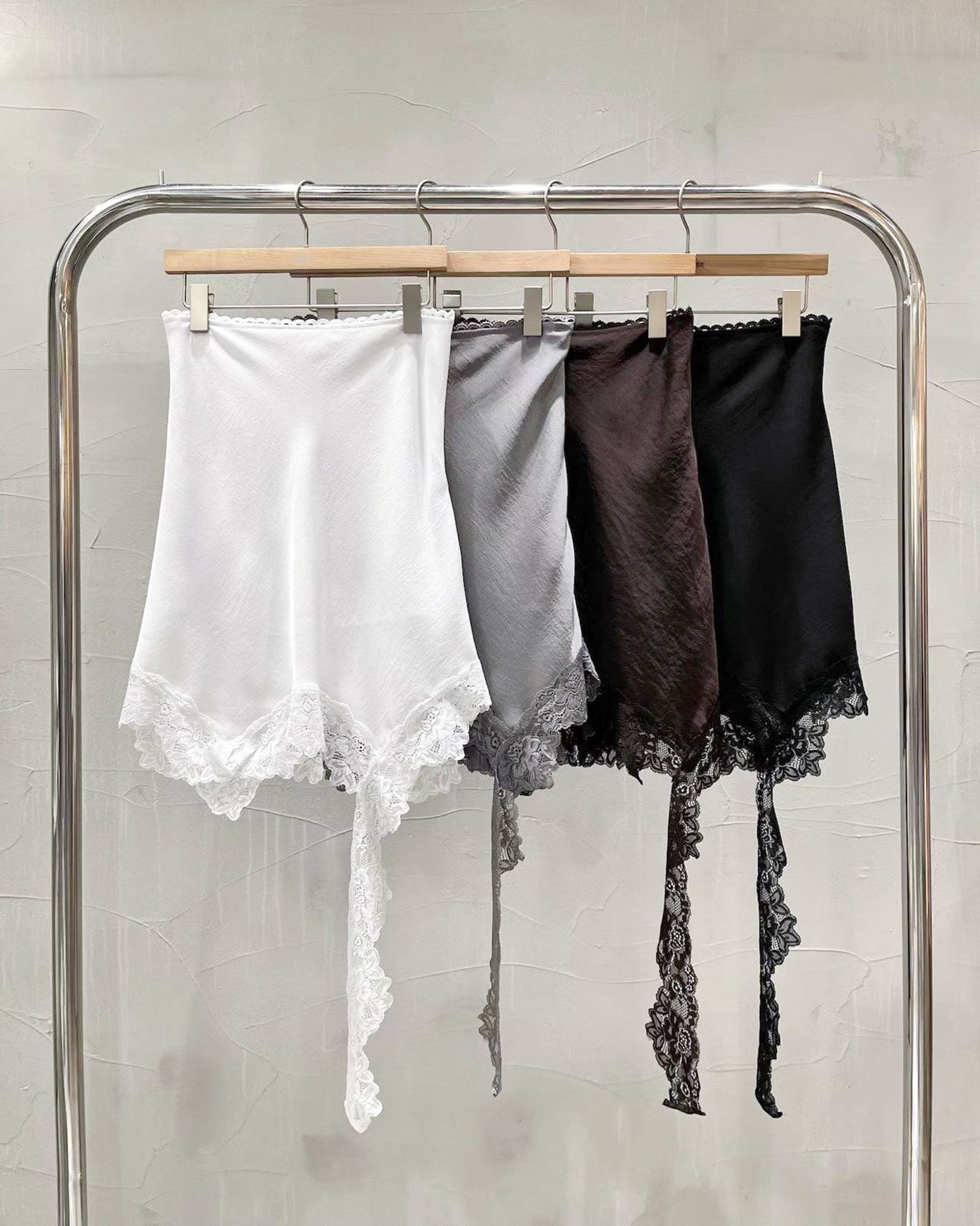 Romantic Lace Trim Skirt