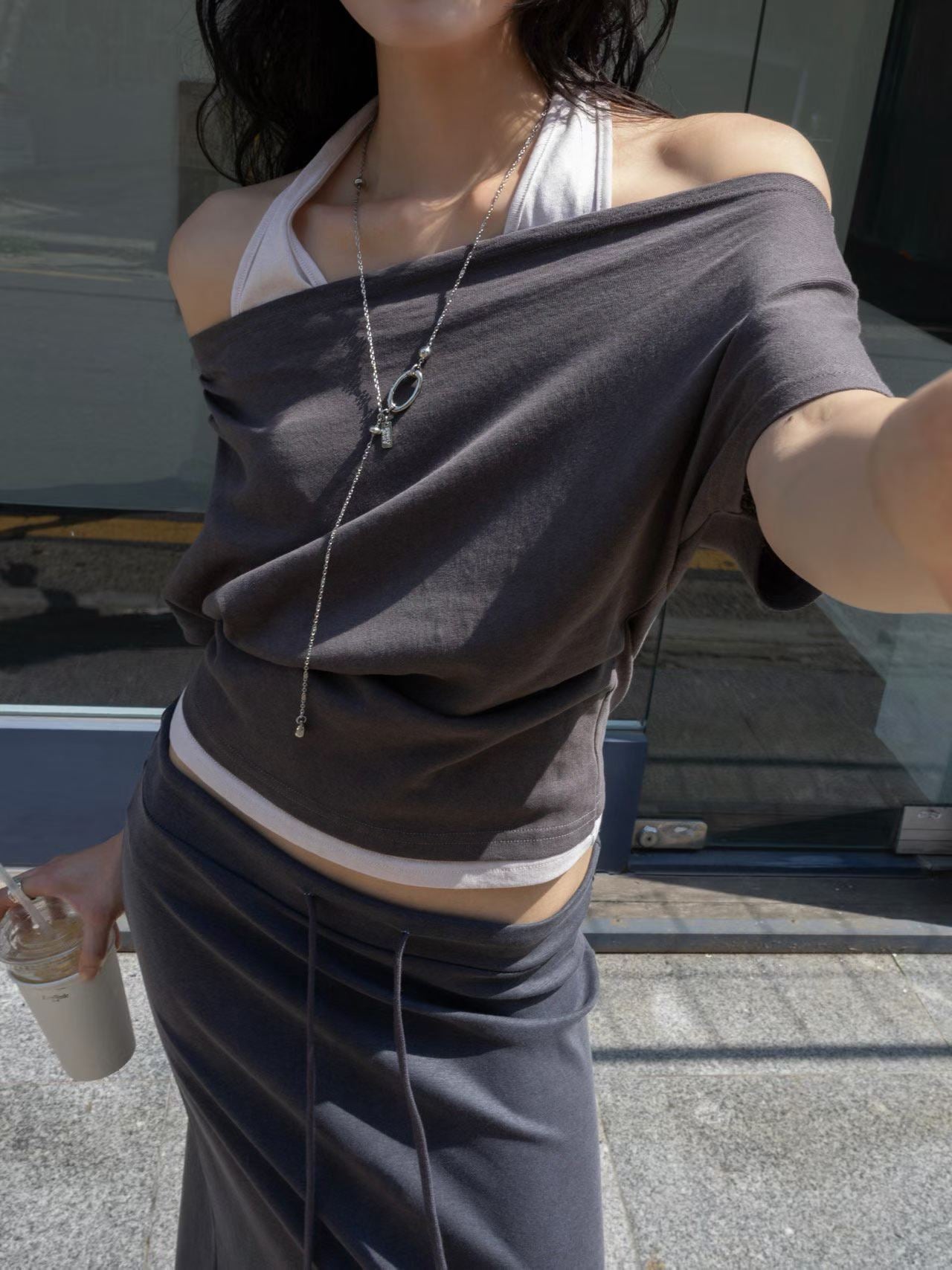 Layered Off Shoulder Top