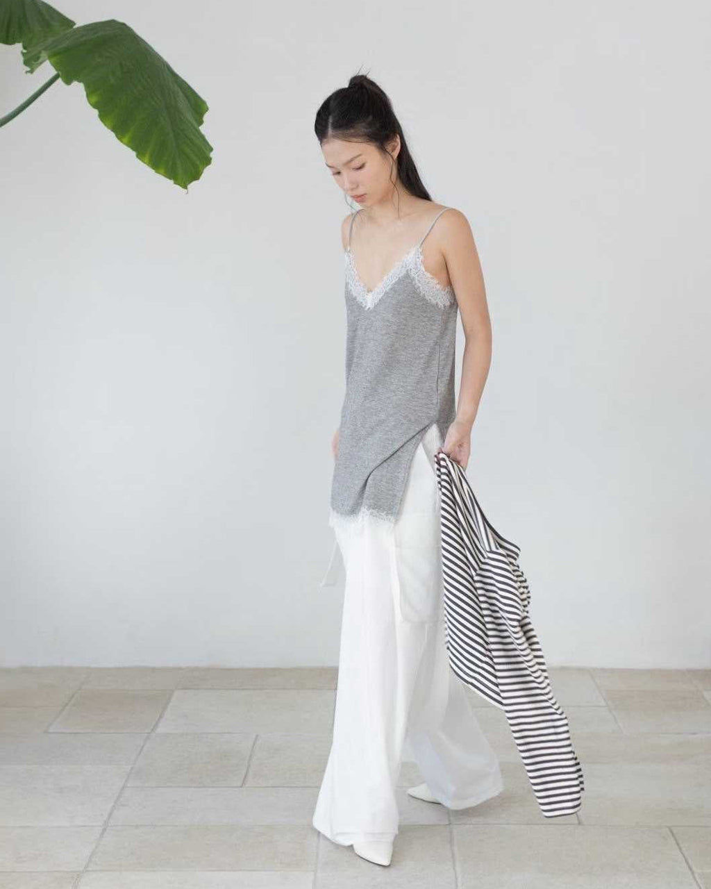 Pleated Baggy Cargo Trousers