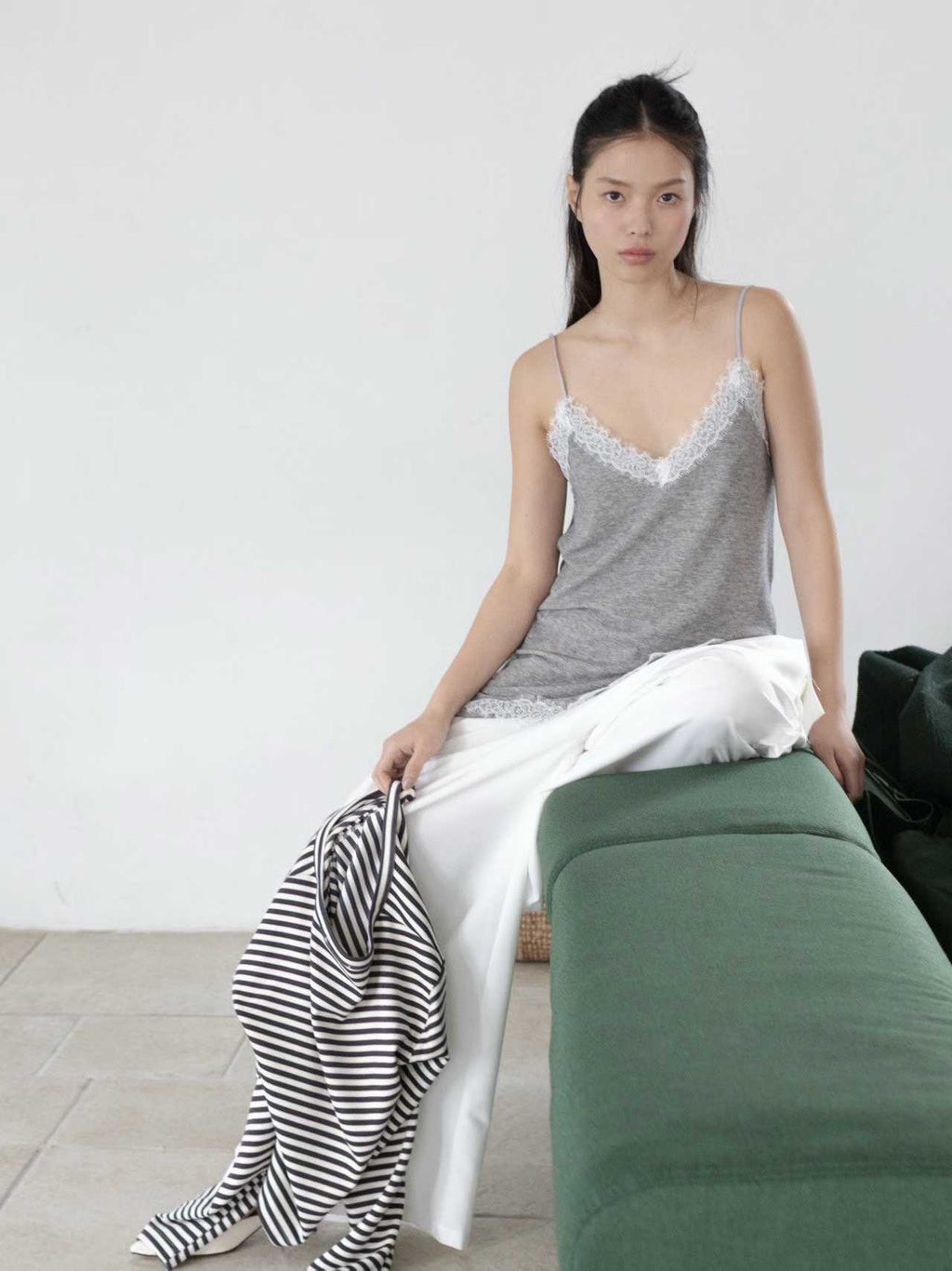 Long Length Lace Top