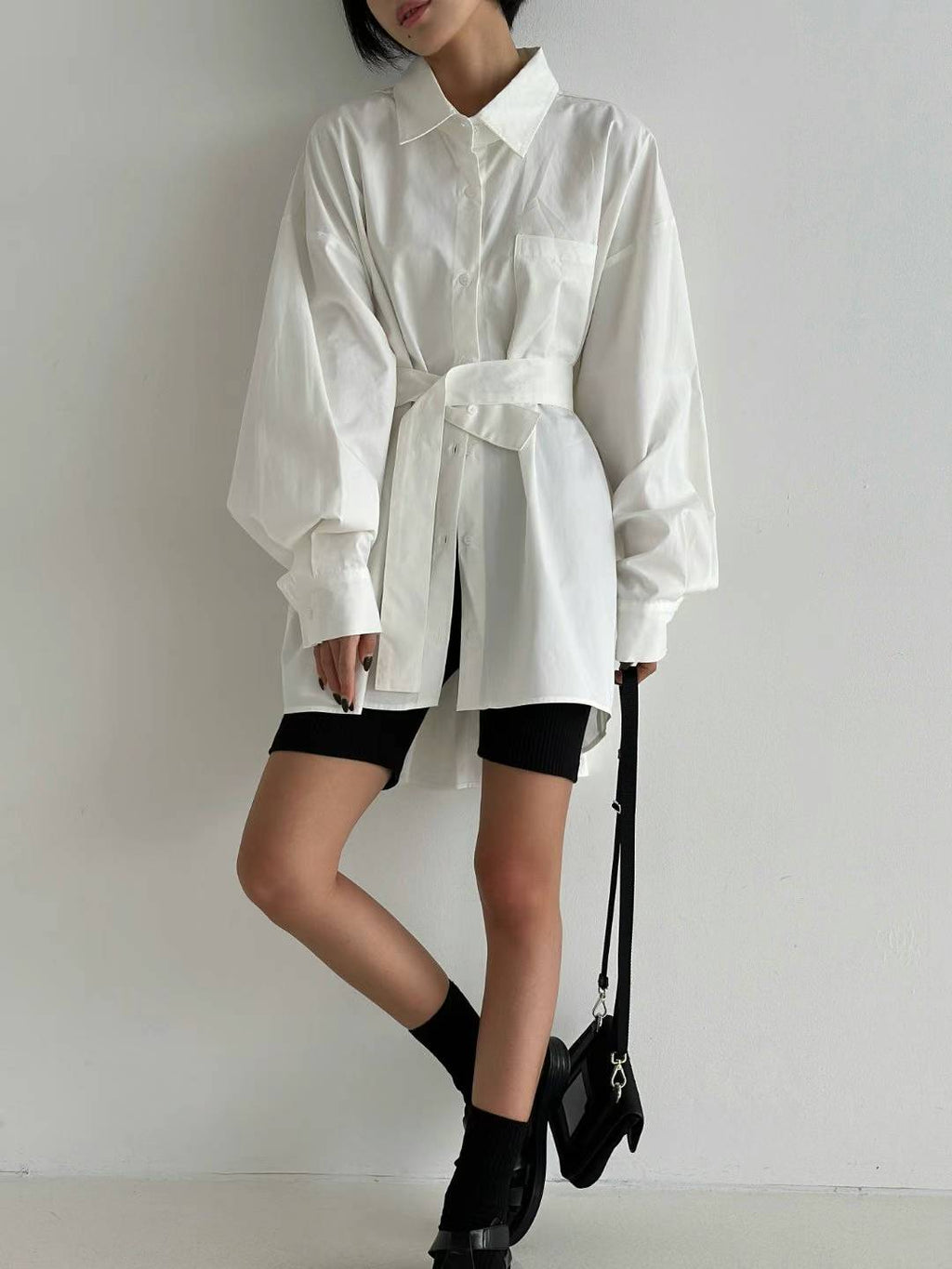 Solid Ribbed Shorts