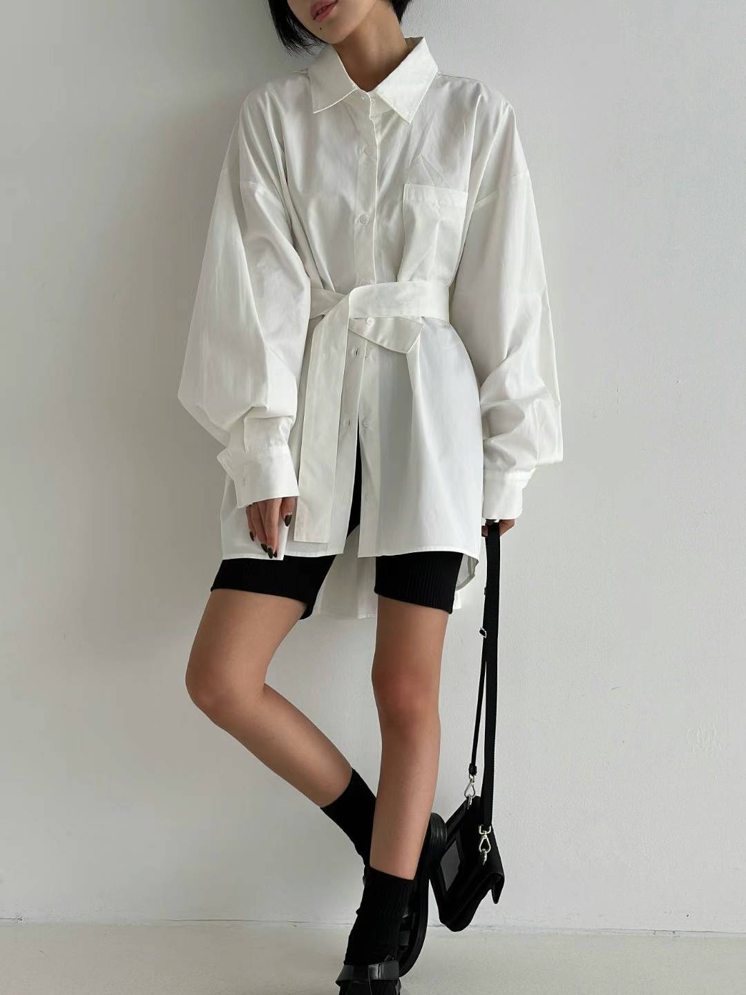Solid Ribbed Shorts