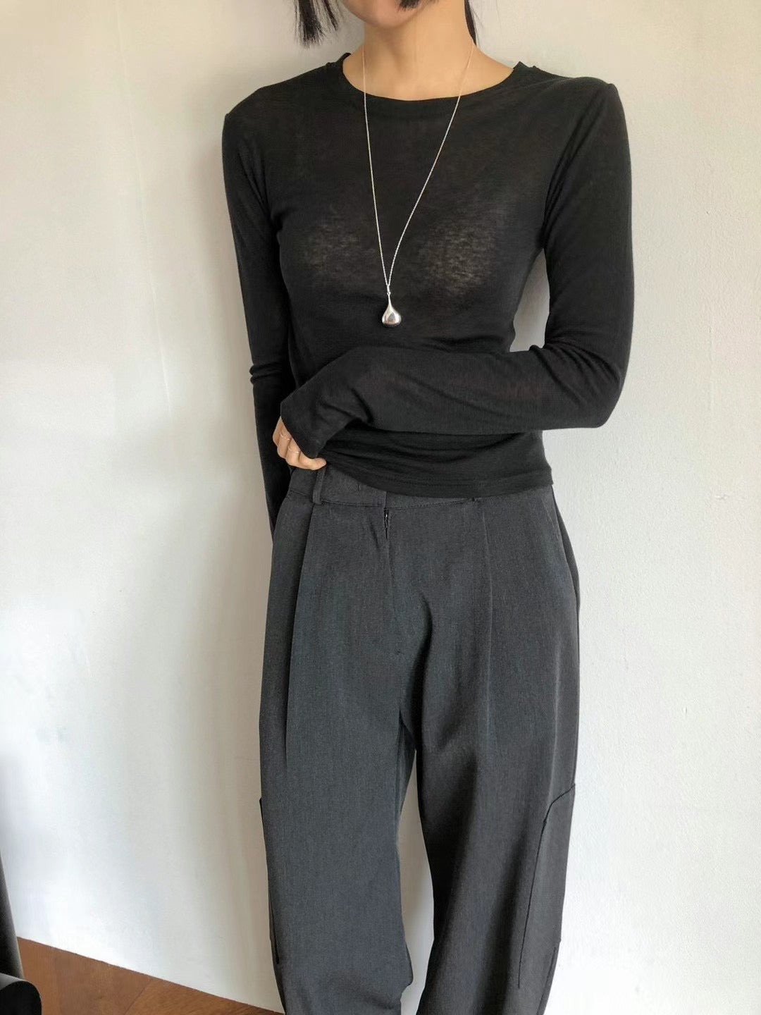 Autumn Essential Slim Fitted T-shirt