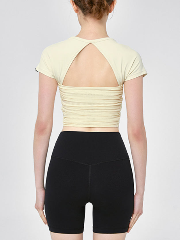 Bella Mesh Short Sleeve Top