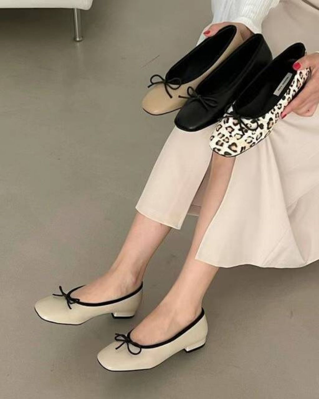 Square Toe Ballet Flat