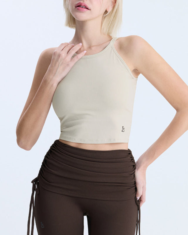 Elflex Rib Skinny Halter Top