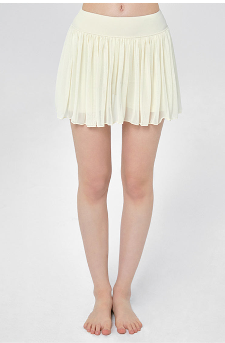 Elodie Mesh Flare Skirt