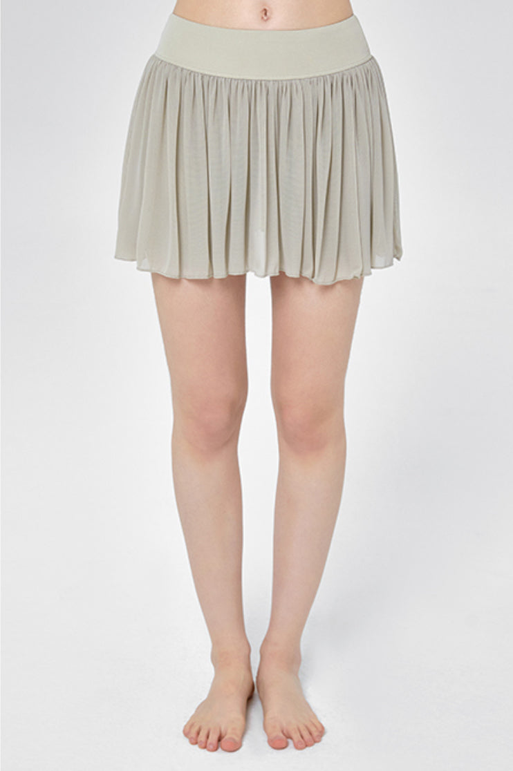Elodie Mesh Flare Skirt