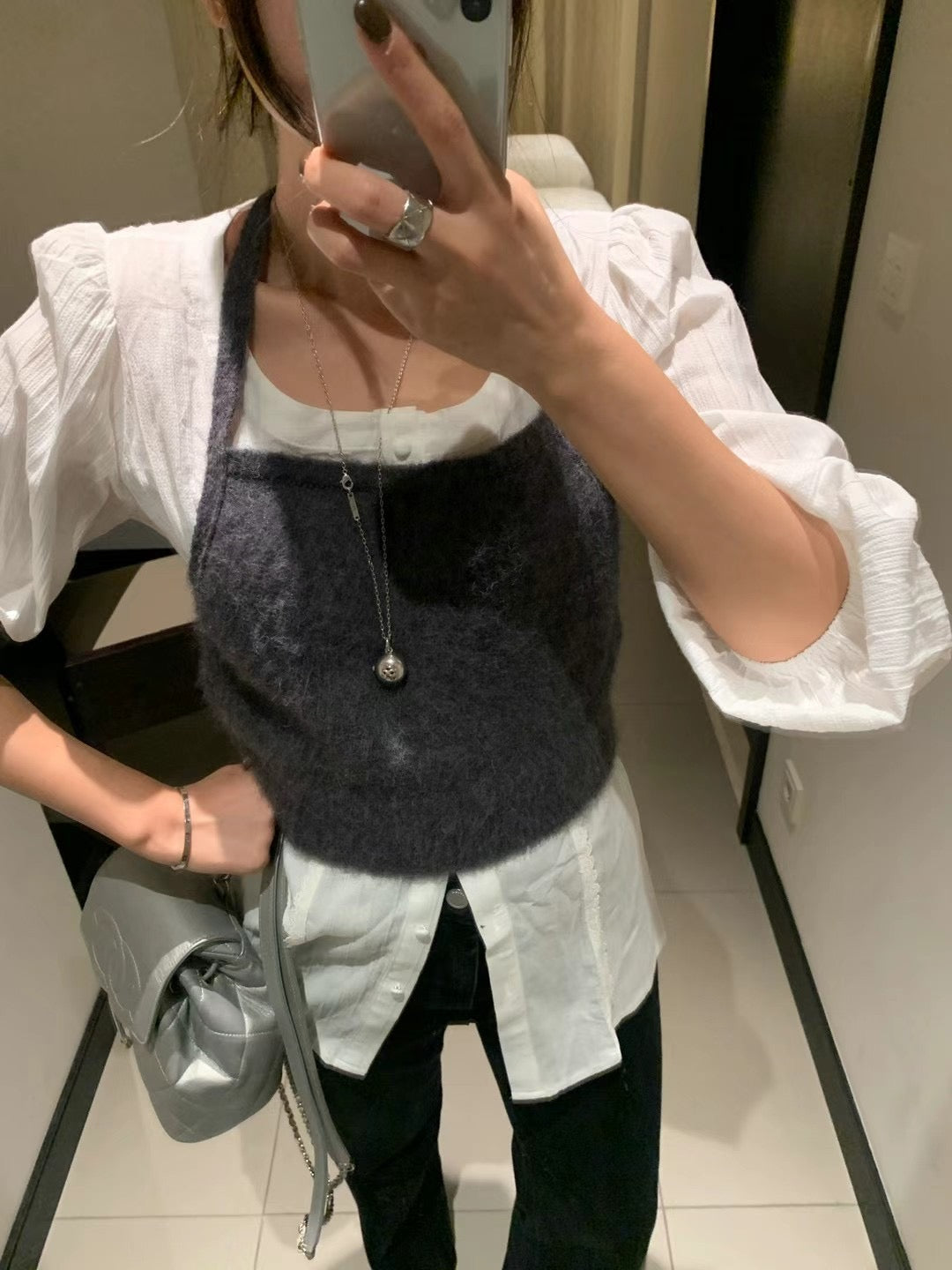 Alpaca Wool Halter Top